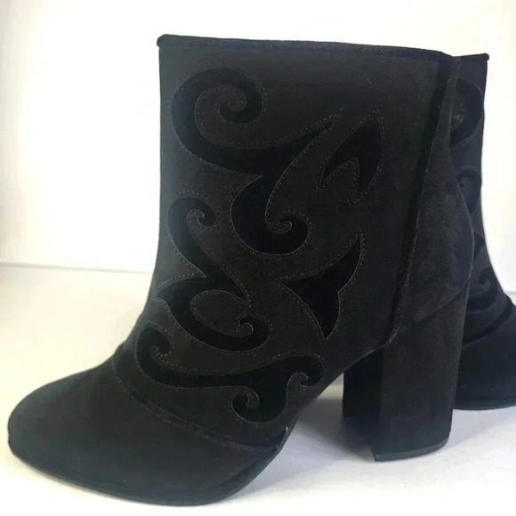 Cloudwalkers Black Faux Suede Ankle Boots Womens 10W - Picture 3 of 11